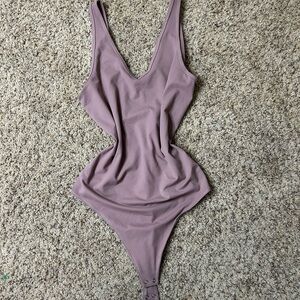 Abercrombie & Fitch Mauve Soft Collection Bodysuit